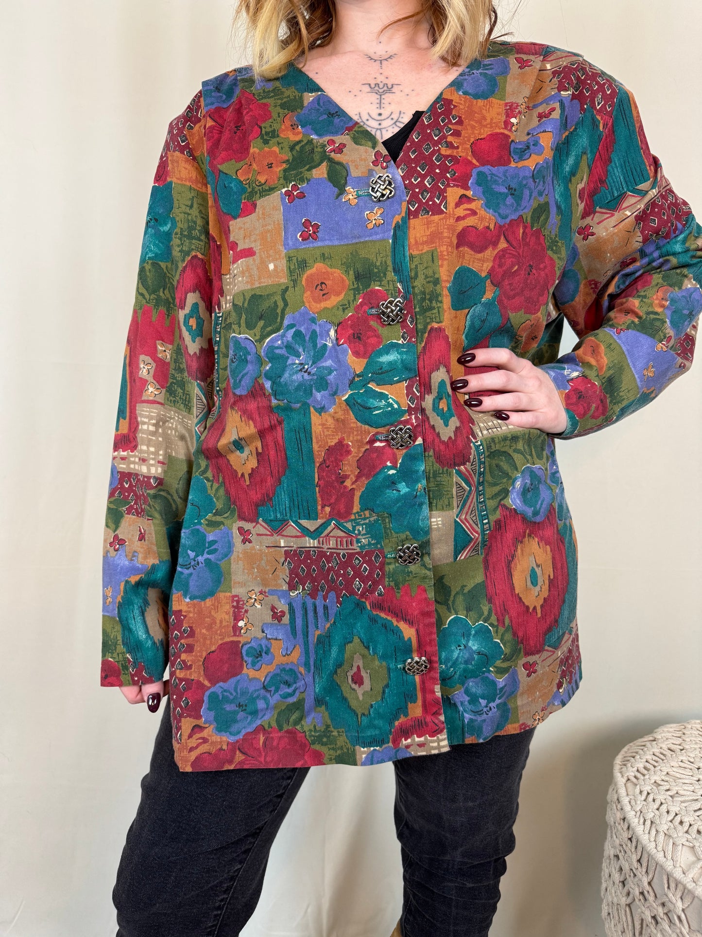 Multi floral blouse