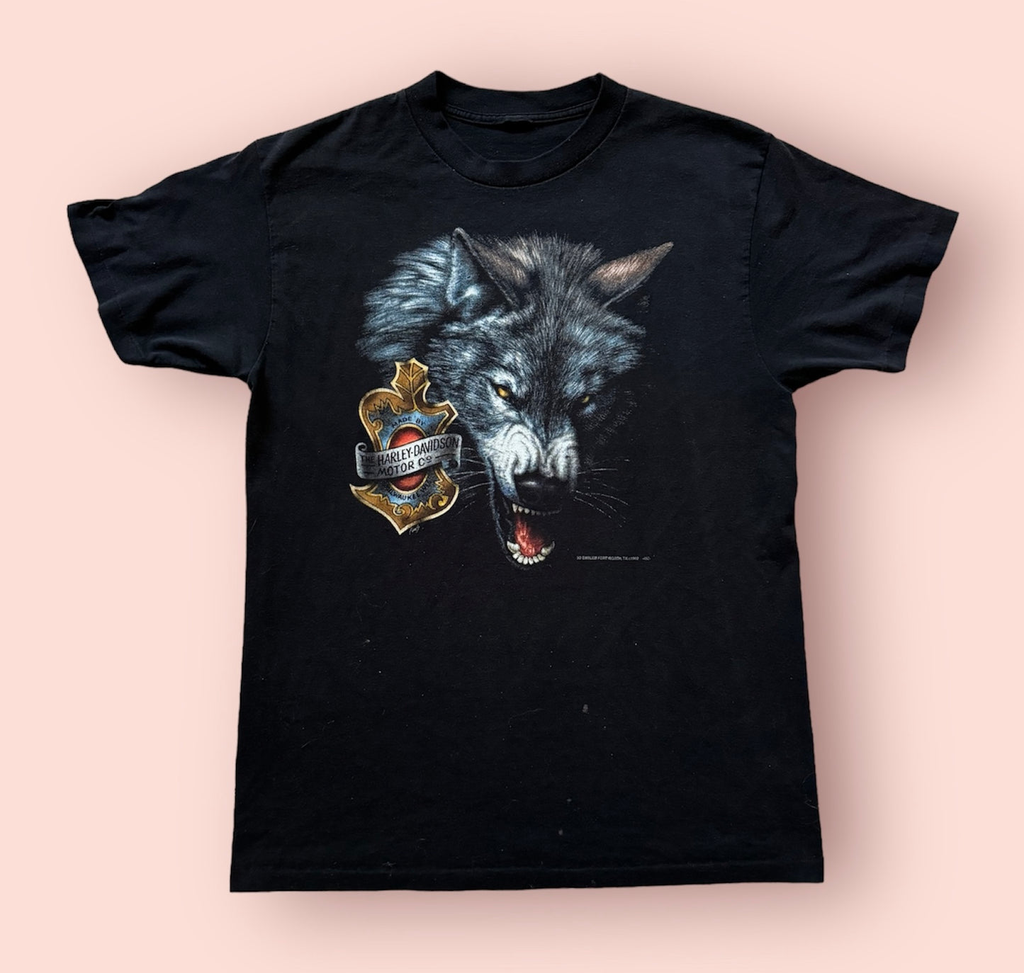 1992 Wolf Harley tee